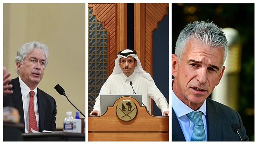 ראש המוסד, ראש ממשלת קטר וראש ה-CIA דדי ברנע ויליאם ברנס