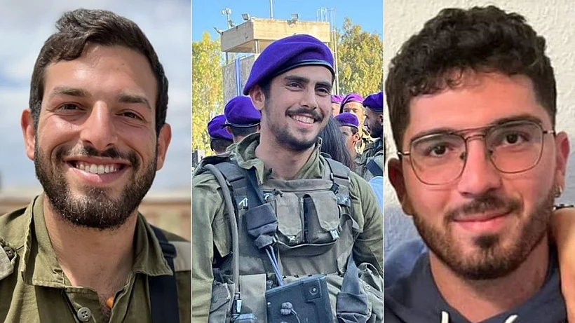 מימין: סמ"ר איתי בוטון, סמ"ר אפרים יכמן, סגן ירון אליעזר צ'יטיז