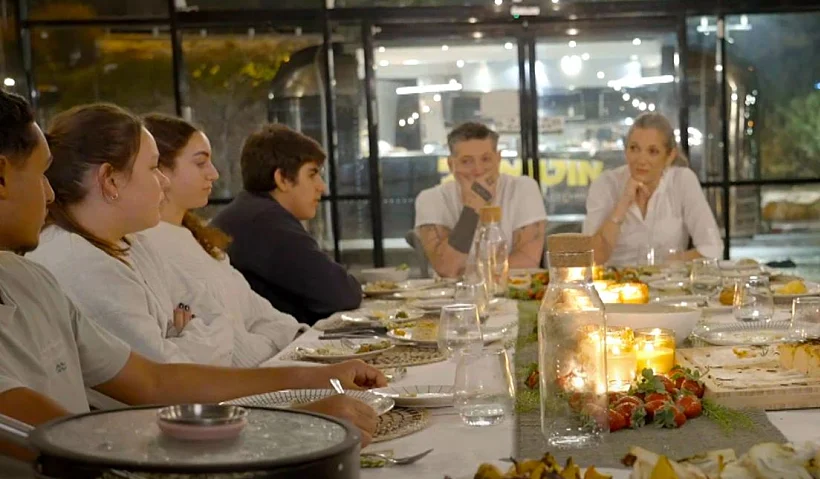 המפגש בין אסף גרניט ורותי רוסו למפונים מהעוטף