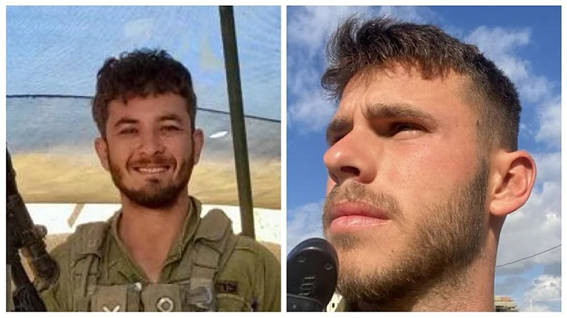 סרן הראל איתח (מימין) ורס"ר במיל' קונסטנטין סושקו