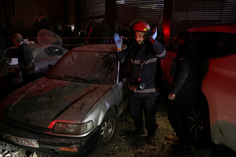 זירת התקיפה בביירות