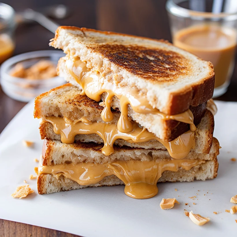 טוסט עם חמאת בוטנים