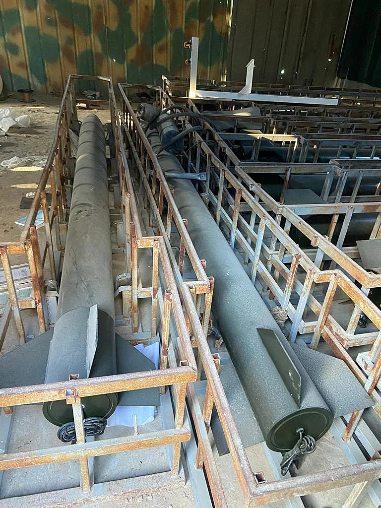 אמצעי לחימה שנמצאו במרחב אל בורייג' בעזה מלחמת חרבות ברזל חמאס רקטות ארוכות טווח 100 ק"מ