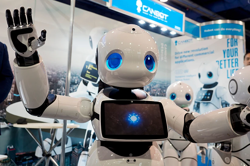 Las,vegas,,nevada, ,january,9,,2020:,humanoid,robot,demonstration