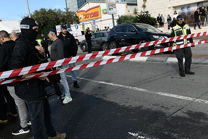 זירת הפיגוע ברעננה