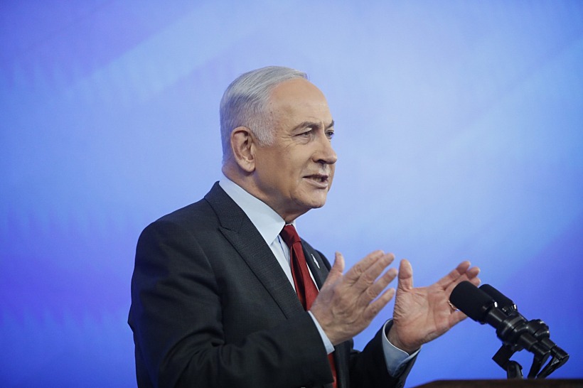 רה"מ נתניהו במסיבת העיתונאים