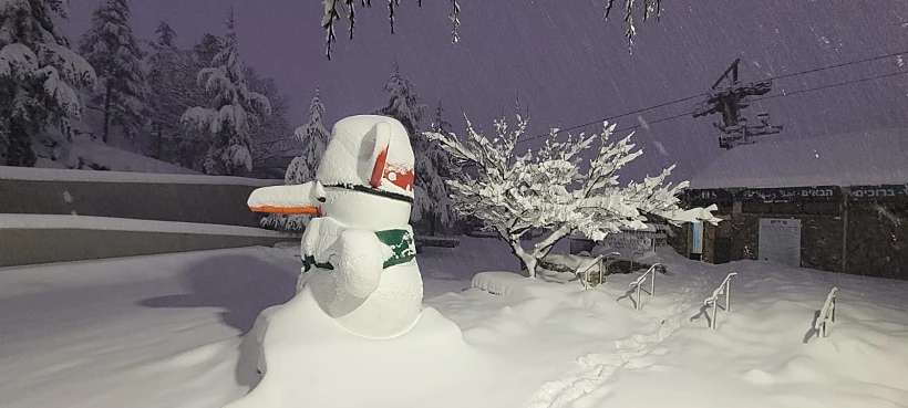 שלג כבד בחרמון