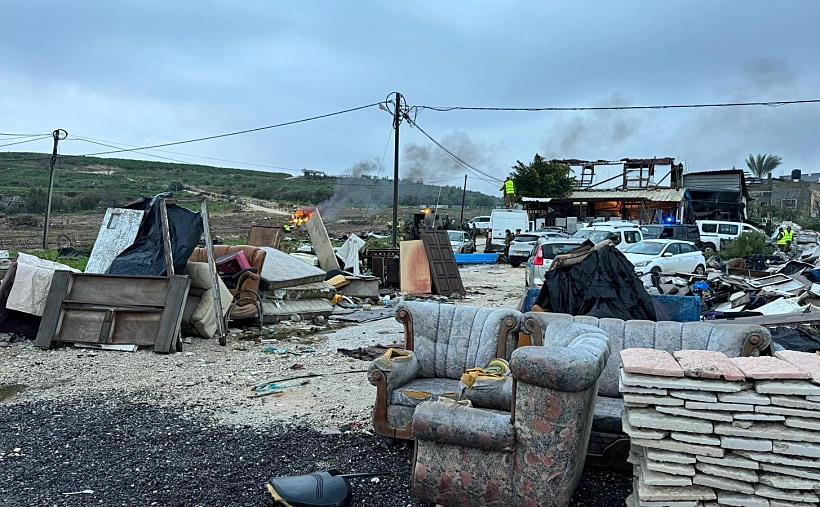 השטח שבו בוצע התרגיל שעורר סערה