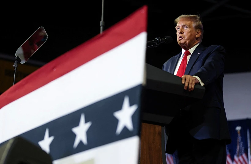 דונלד טראמפ בעצרת בדרום קרוליינה