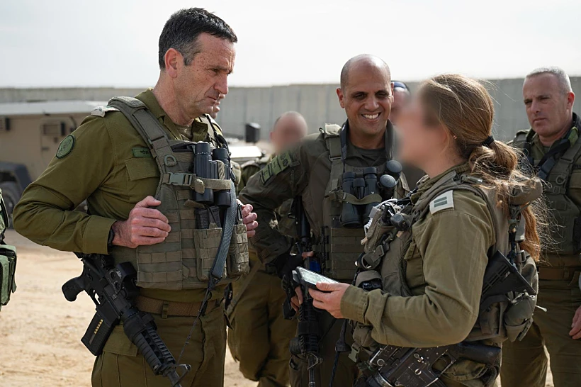 המטכ"ל הרצי הלוי בגבול רצועת עזה