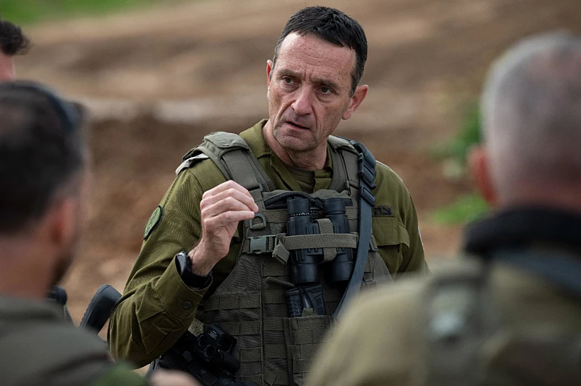 המטכ"ל הרצי הלוי בגבול רצועת עזה