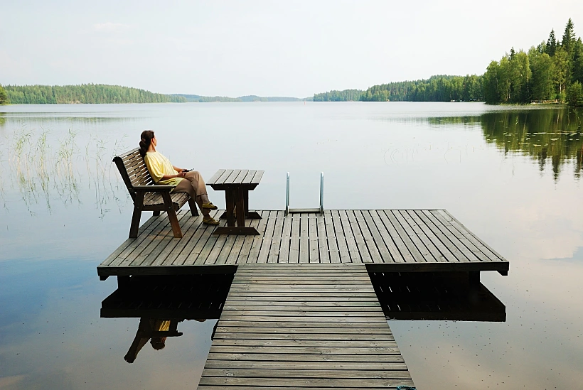 אגם בפינלנד