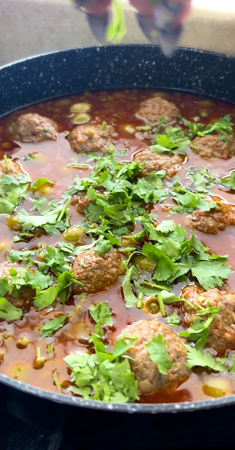 קציצות עם אפונה וזיתים