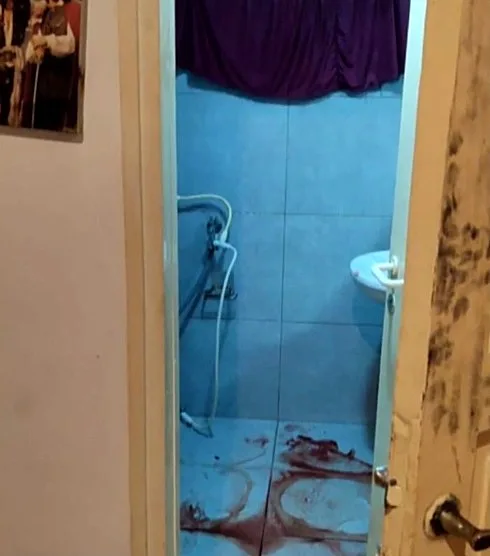 זירת הדקירה בחיפה