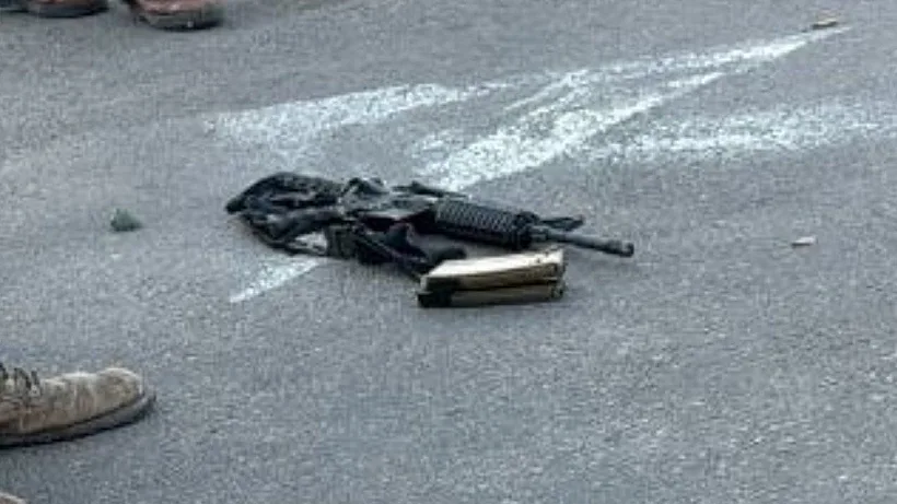 הנשק של אחד המחבלים בפיגוע בעלי