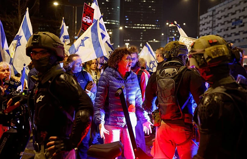 ההפגנה נגד הממשלה בתל אביב