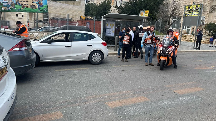 זירת הדקירה בירושלים