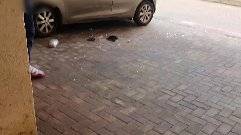 תיעוד ממקום האירוע תקיפה רמת גן