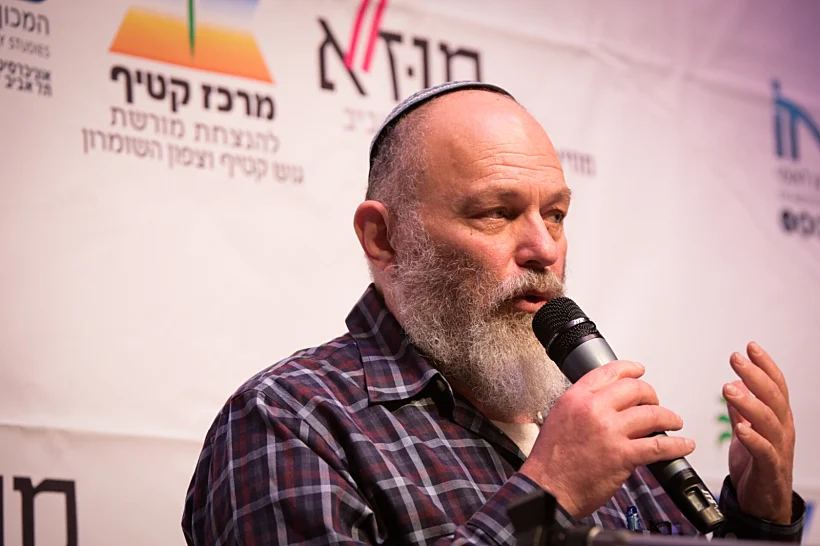 השר לשעבר אפי איתם בכנס המרכז למורשת גוש קטיף, 2017 חבר כנסת מפד"ל