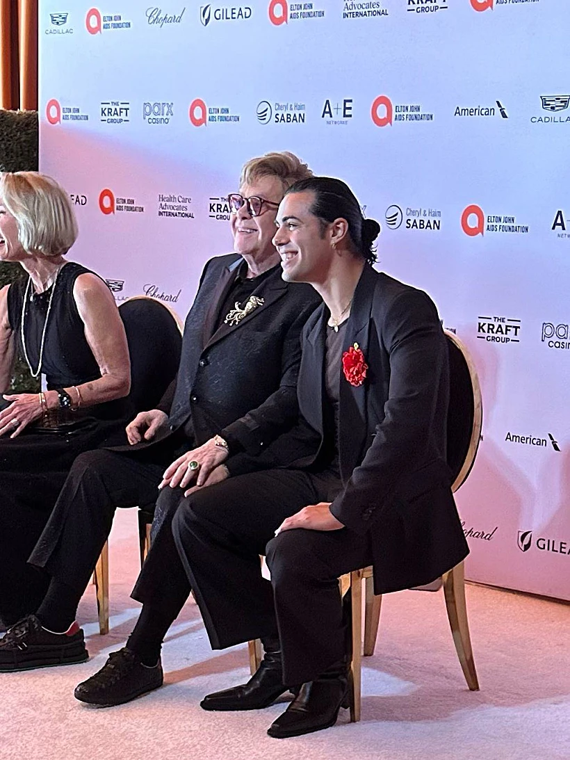 מרגי במסיבת האוסקר של אלטון ג'ון, 2024