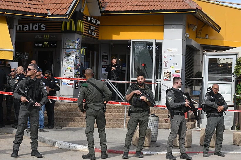 זירת הפיגוע בצומת בית קמה