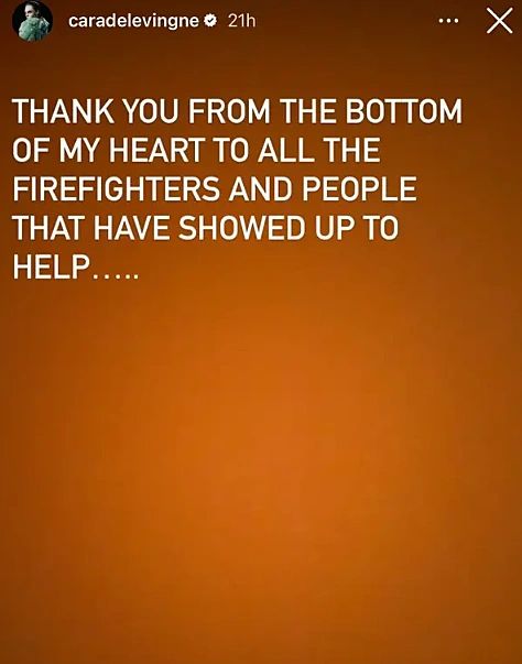 סטורי מעמוד האינסטגרם של קארה דלווין