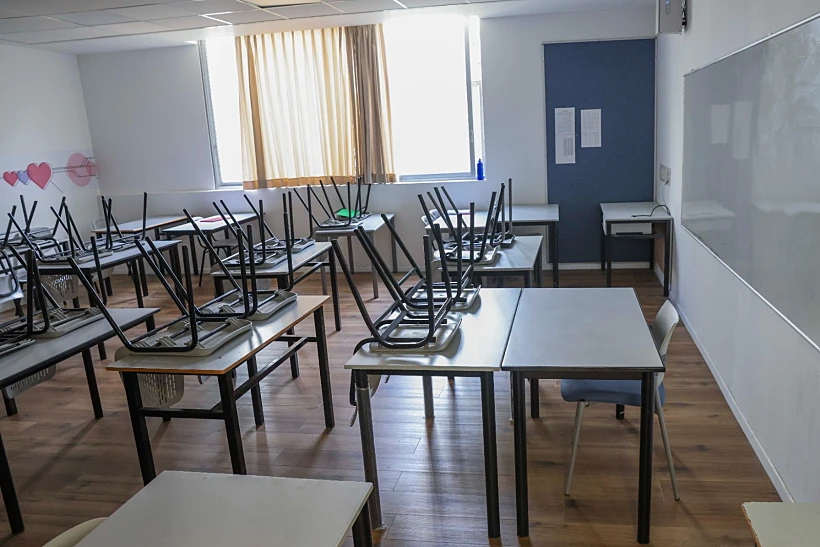 כיתה בבית ספר (אילוסטרציה) שביתה כיתה ריקה שביתות
