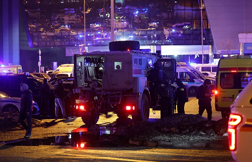 כוחות מיוחדים סורקים אחר מבצעי הירי במוסקבה