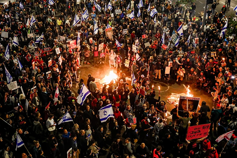 הפגנה נגד הממשלה בתל אביב