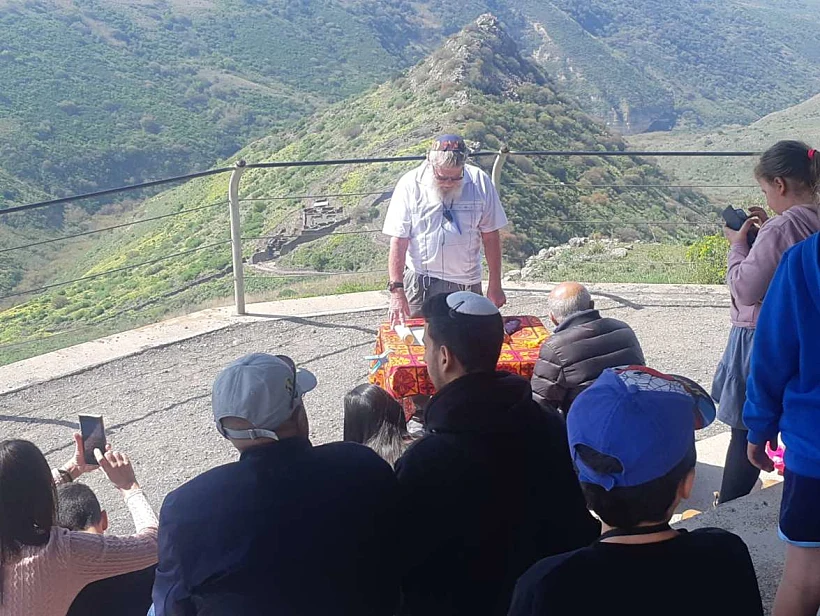 קריאת המגילה בשמורת הטבע גמלא