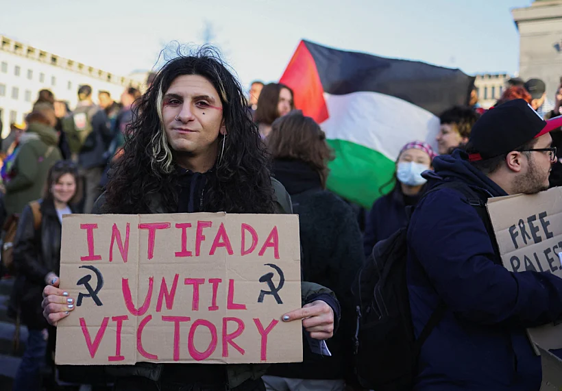 הפגנות פרו פלשתינאיות בבריסל