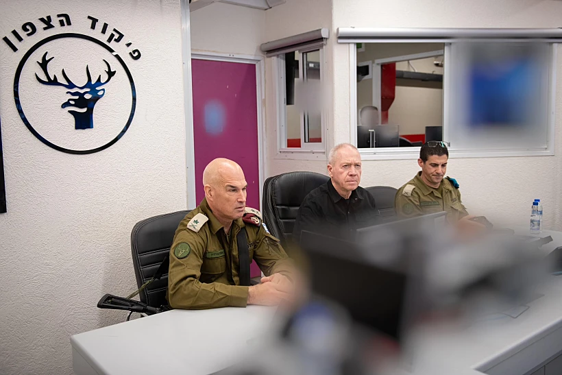 שר הביטחון יואב גלנט בפיקוד הצפון