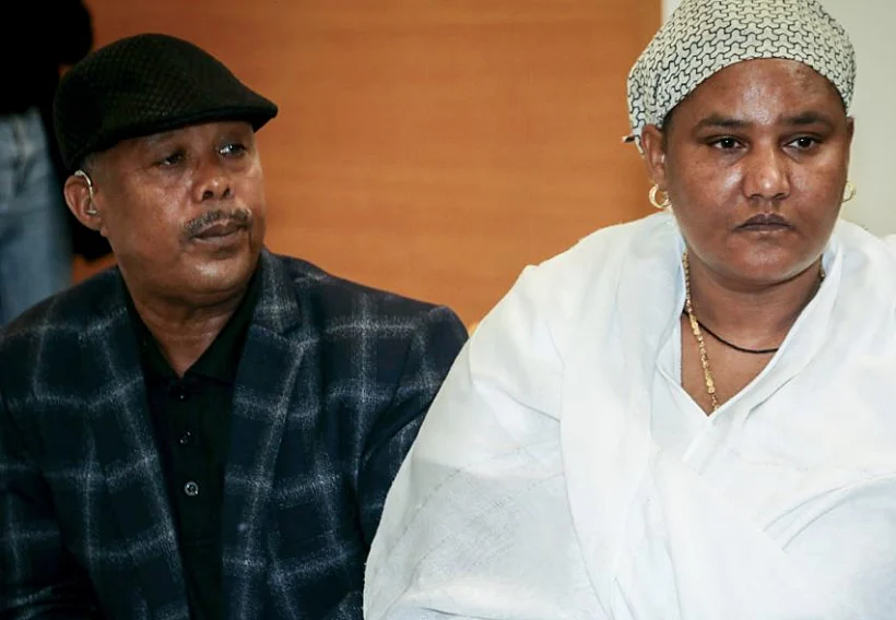 משפחתו של סלומון טקה בבית המשפט