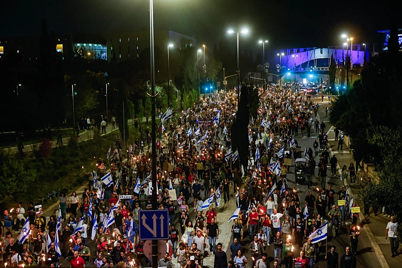 הפגנות נגד הממשלה ולמען שחרור החטופים בירושלים