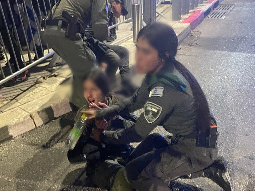 שוטרת מג"ב שנפצעה בפניה בהפגנה בקפלן