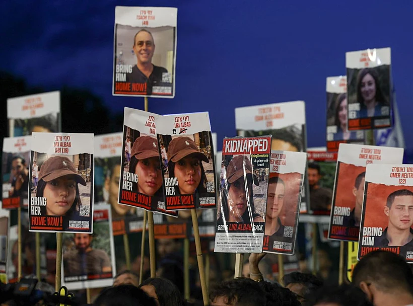 רבבות בירושלים חטופים הפגנות