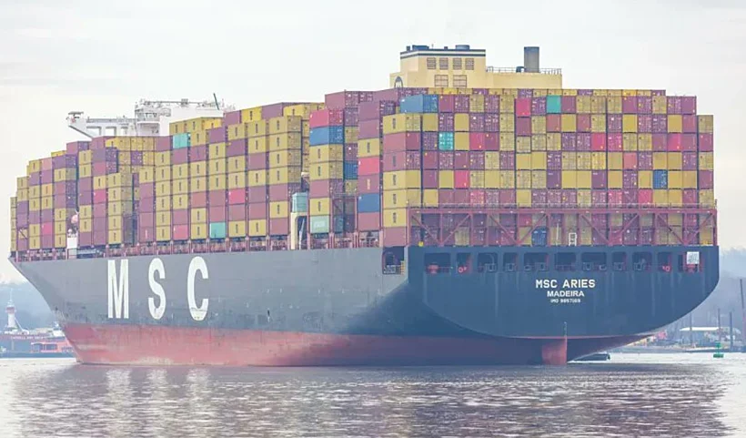 הספינה MSC ARIES