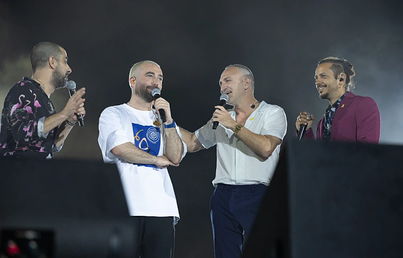 ציון ברוך, שלום מיכאלשווילי, אסי ישראלוף, עומר אדם בפארק הירקון 2024