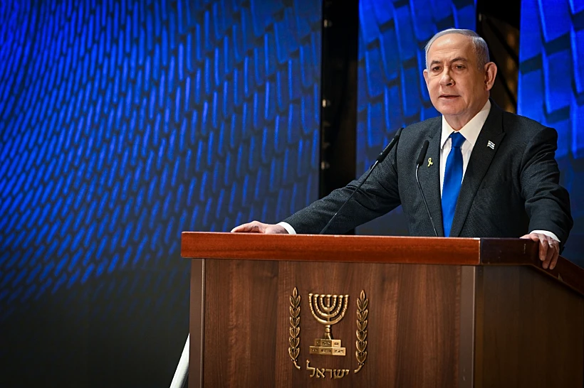 רה"מ בנימין נתניהו בטקס הזיכרון הממלכתי בהר הרצל