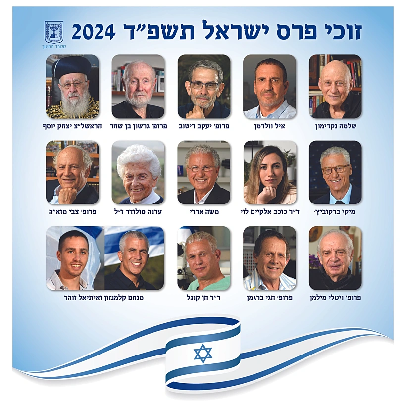 זוכי פרס ישראל לשנת תשפ"ד