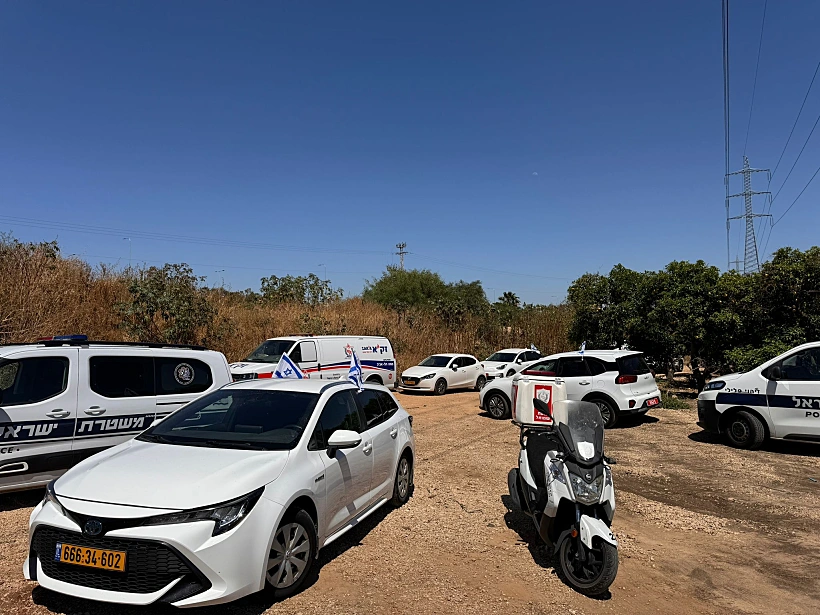 הזירה בה נמצאה הגופה ברמת השרון