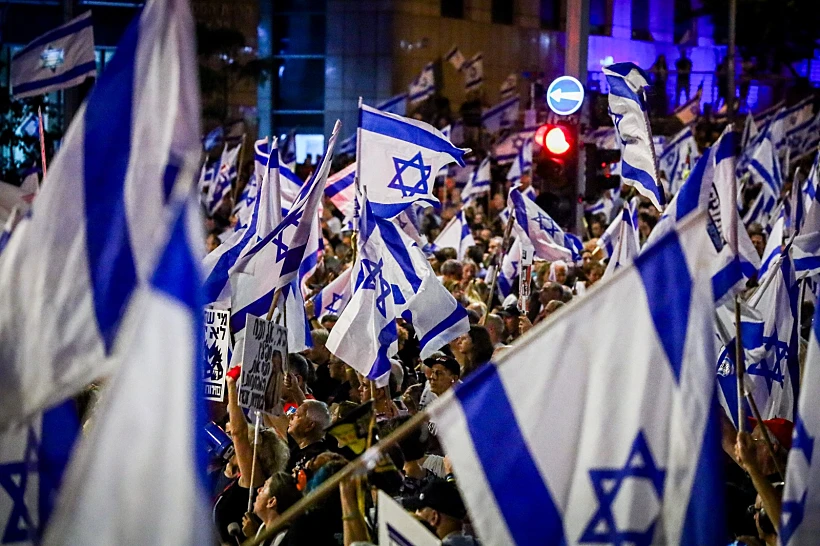 ההפגנות נגד הממשלה בת"א, הערב