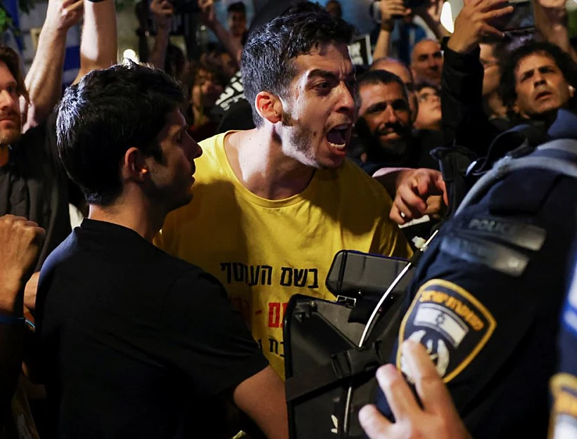 עימותים בהפגנה בת"א