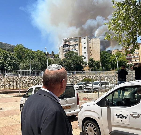 קריית שמונה גבול הצפון מבקר המדינה מתניהו אנגלמן בסיור בק"ש