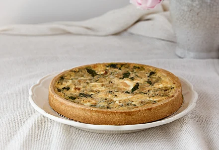 קיש תרד וגבינת עזים של בבקה