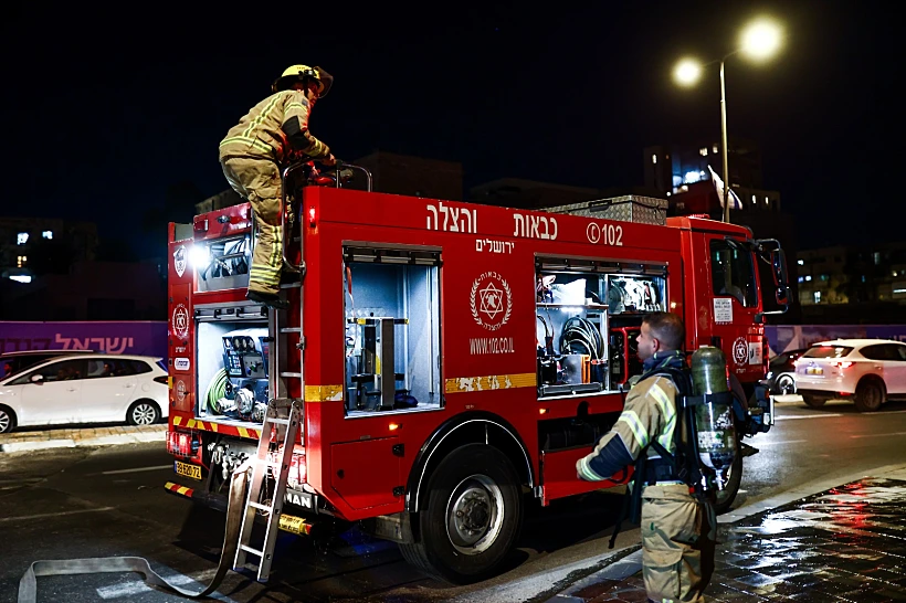 זירת השריפה במסעדת "אמא