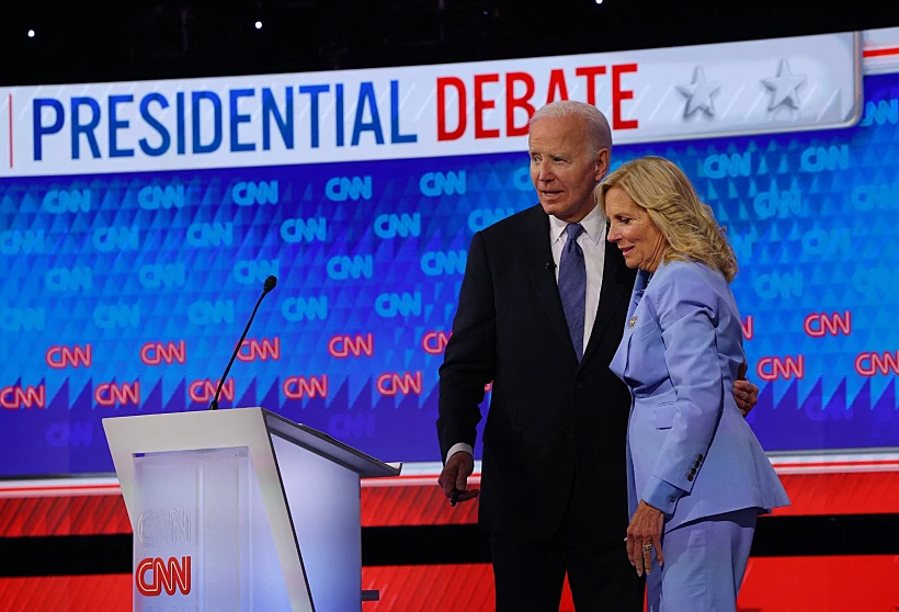 הנשיא ג'ו ביידן והגברת הראשונה, אחרי העימות באטלנטה