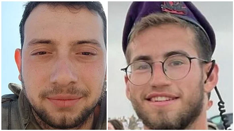 סרן רואי מילר (מימין) וסרן איליי אלישע לוגסי