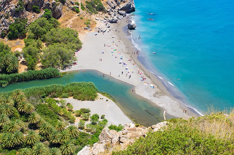 חוף preveli, כרתים