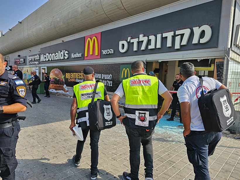 זירת הפיגוע בתחנה המרכזית בבאר שבע